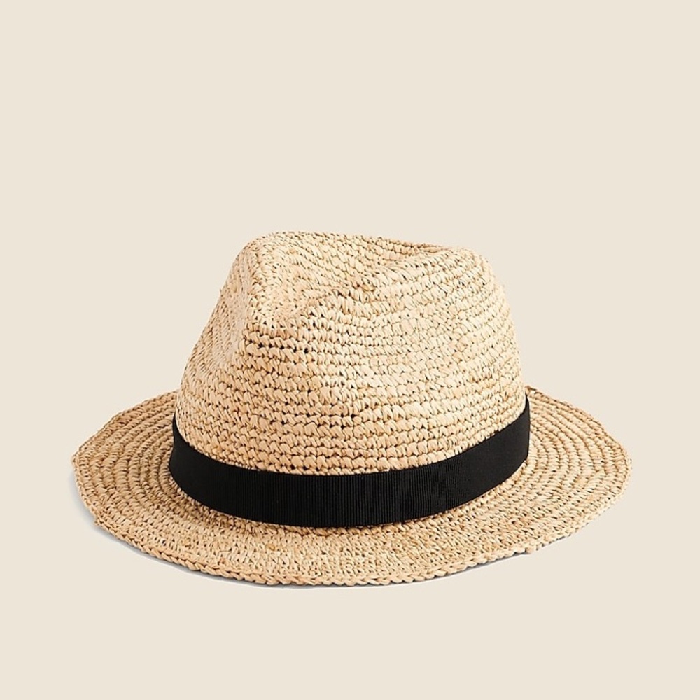 Packable straw hat- J.Crew